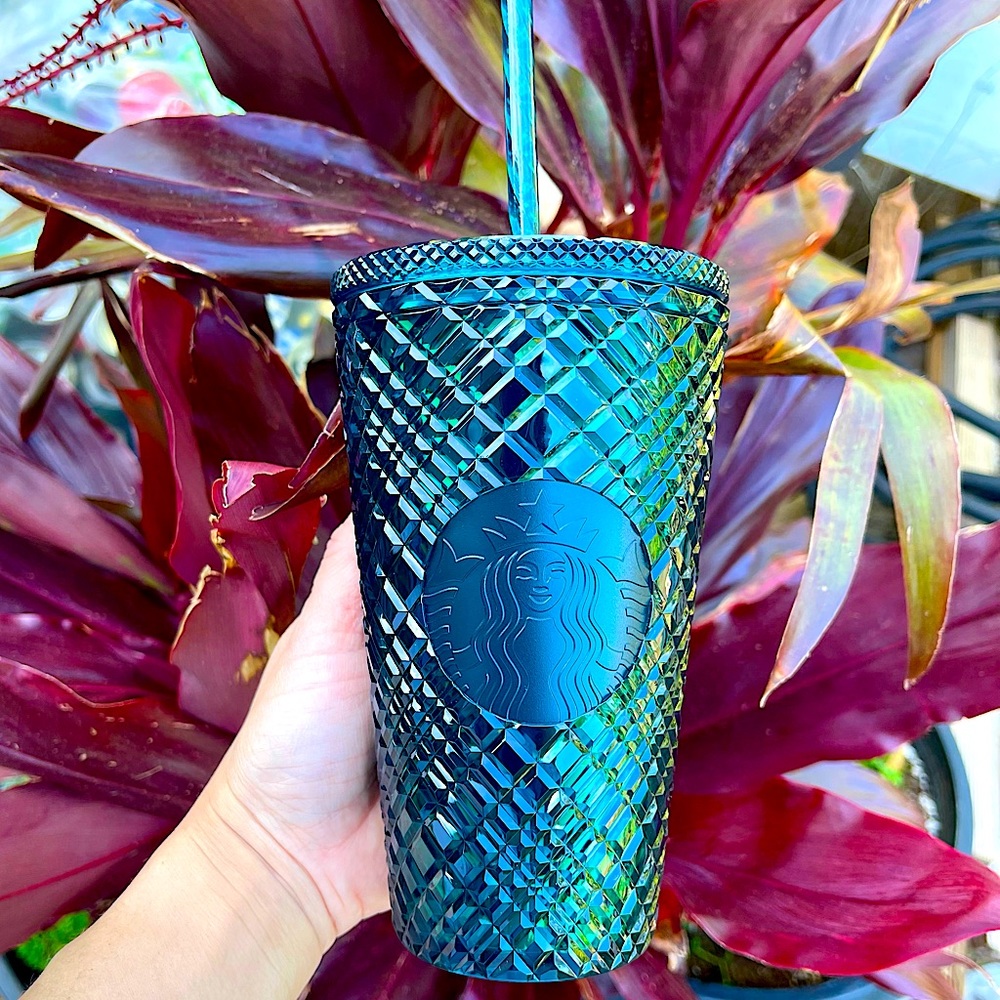 💚New Starbucks Jewel Diamond bling Tumbler‎ studded Cold Cup💚 Holiday 2021✨
